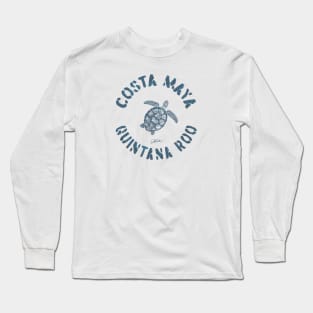 Costa Maya, Mexico, Sea Turtle Long Sleeve T-Shirt